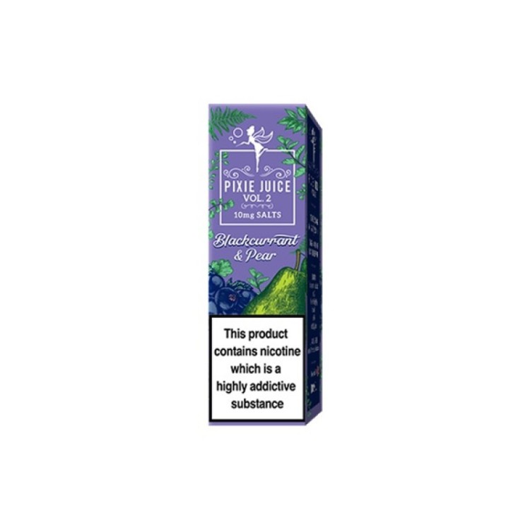 Blackcurrant & Pear 10ml Nic Salt by Pixie Juice