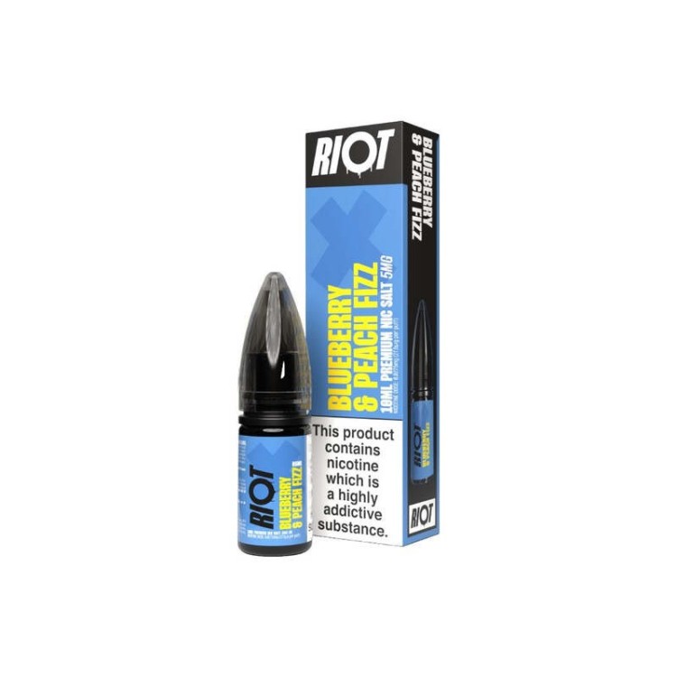 Blueberry & Peach Fizz 10ml Nicotine Salt by RIOT X