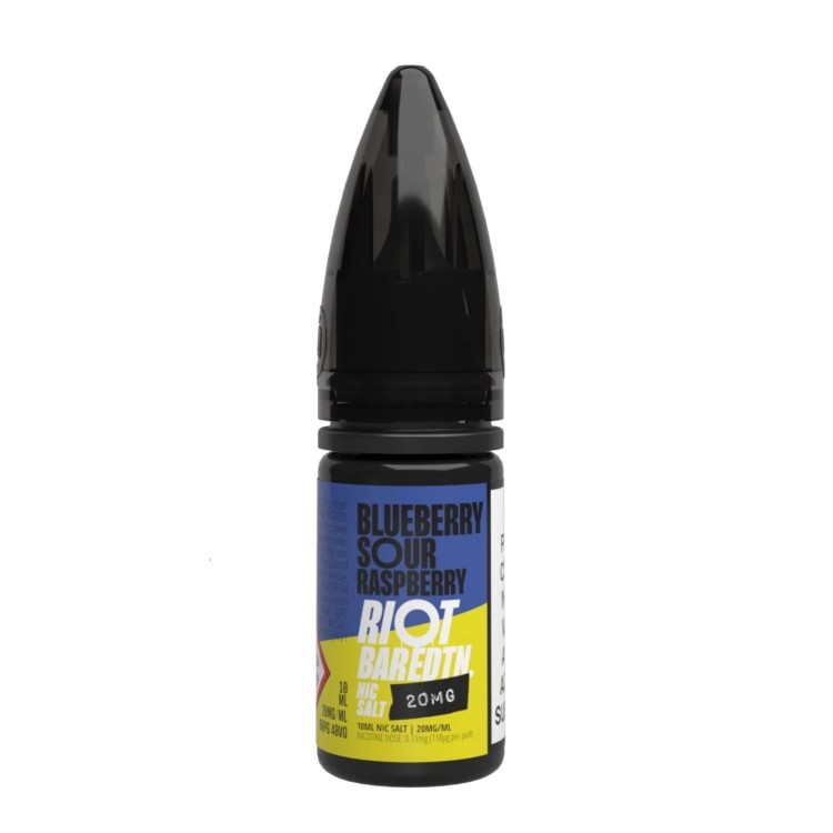 Blueberry Sour Raspberry Bar EDTN 10ml Salt by Riot Squad