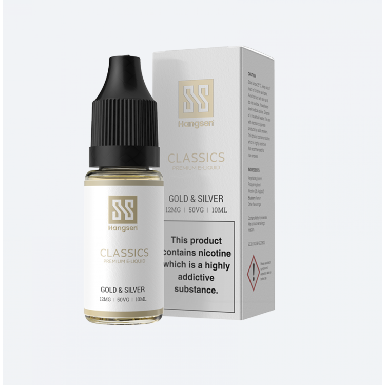 Gold and Silver 10ml E-Liquid by Hangsen