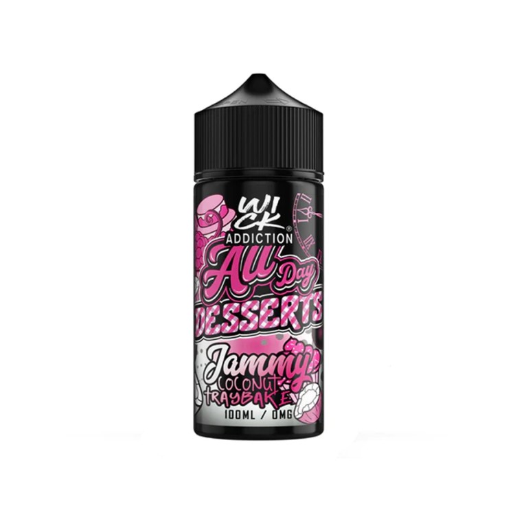 Jammy Coconut Traybake 100ml Shortfill by Wick Addiction