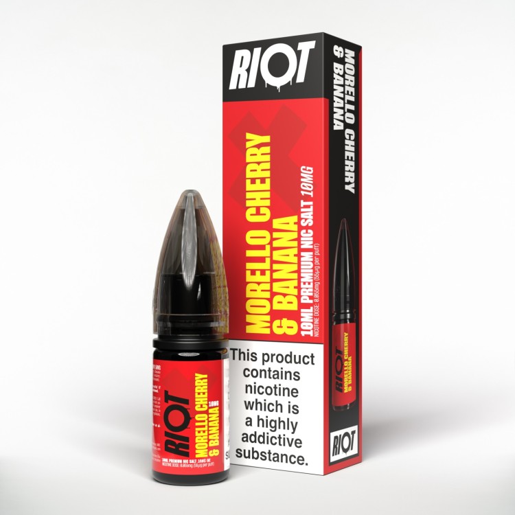 Morello Cherry & Banana 10ml Nicotine Salt by RIOT X
