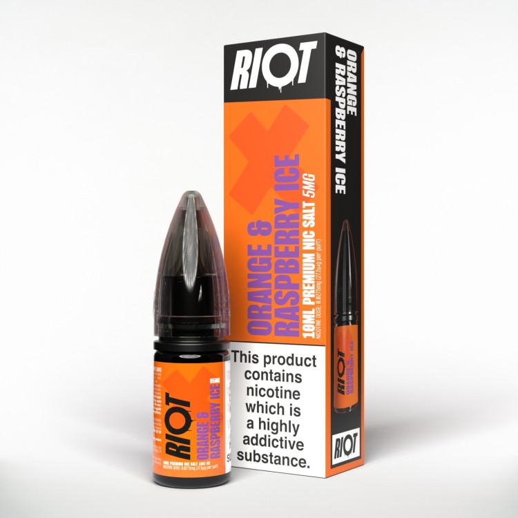 Orange & Raspberry Ice 10ml Nicotine Salt by RIOT X