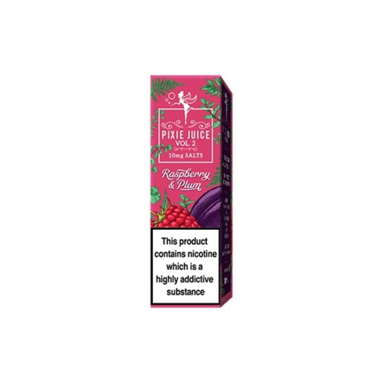 Raspberry & Plum 10ml Nic Salt by Pixie Juice