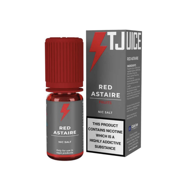 Red Astaire 10ml Nicotine Salt E-Liquid by T-Juice
