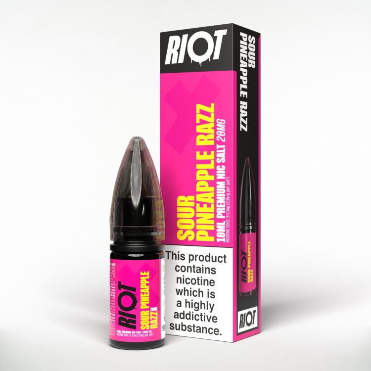 Sour Pineapple Razz 10ml Nicotine Salt by RIOT X
