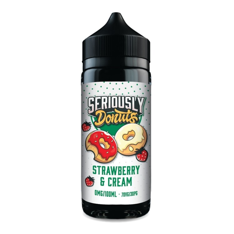 Strawberry & Cream 100ml Shortfill by Seriously Donuts