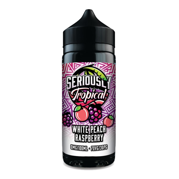 White Peach & Raspberry 100ml Shortfill by Doozy Vape Co.
